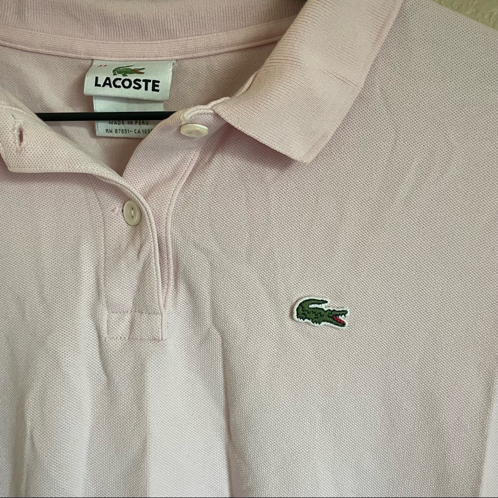 Pink Lacoste Button Up - Picture 2 of 2